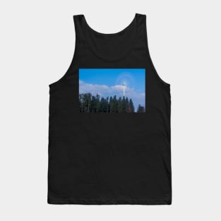 Wind turbine near Kniebis, Black Forest, Germany Tank Top